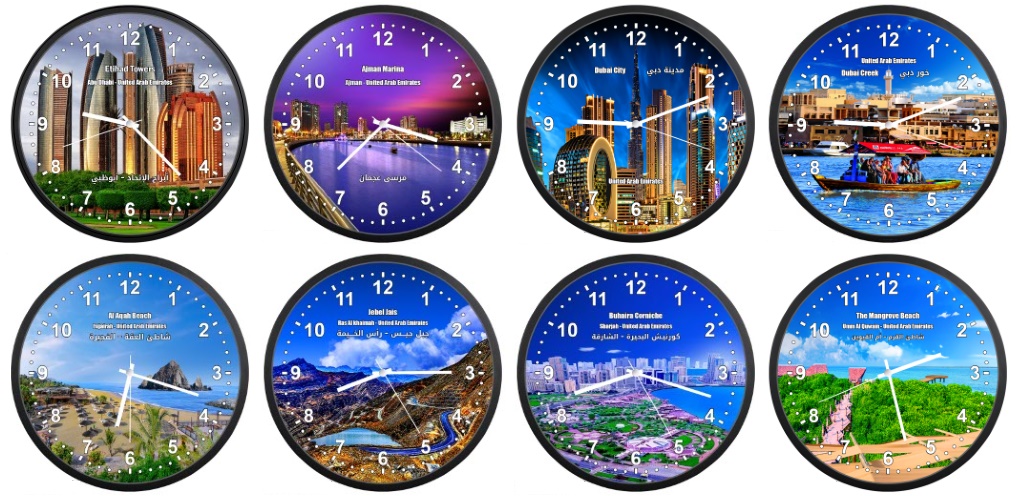 ساعات حائط لمواقع في الامارات
    |
    Wall Clocks of Locations in the UAE