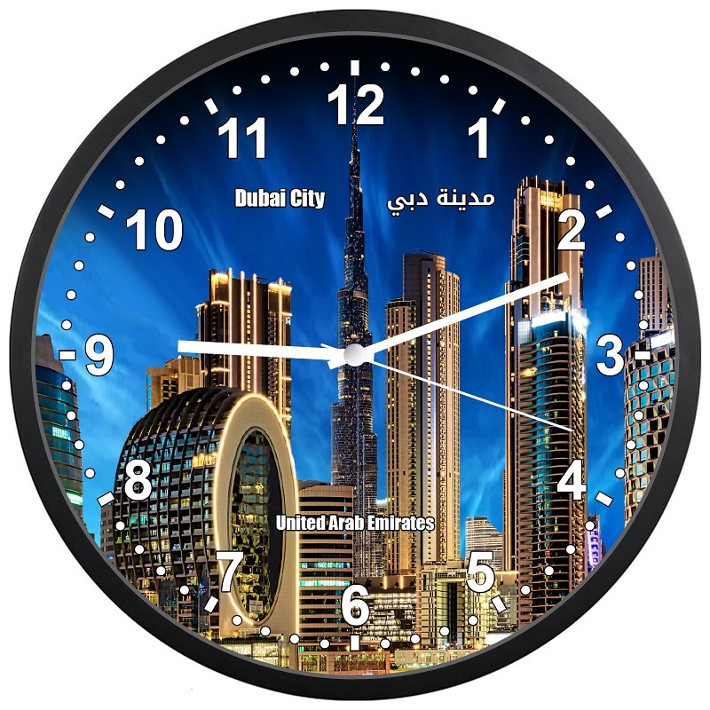 ساعة مدينة دبي | Dubai Wall Clock, Dubai City